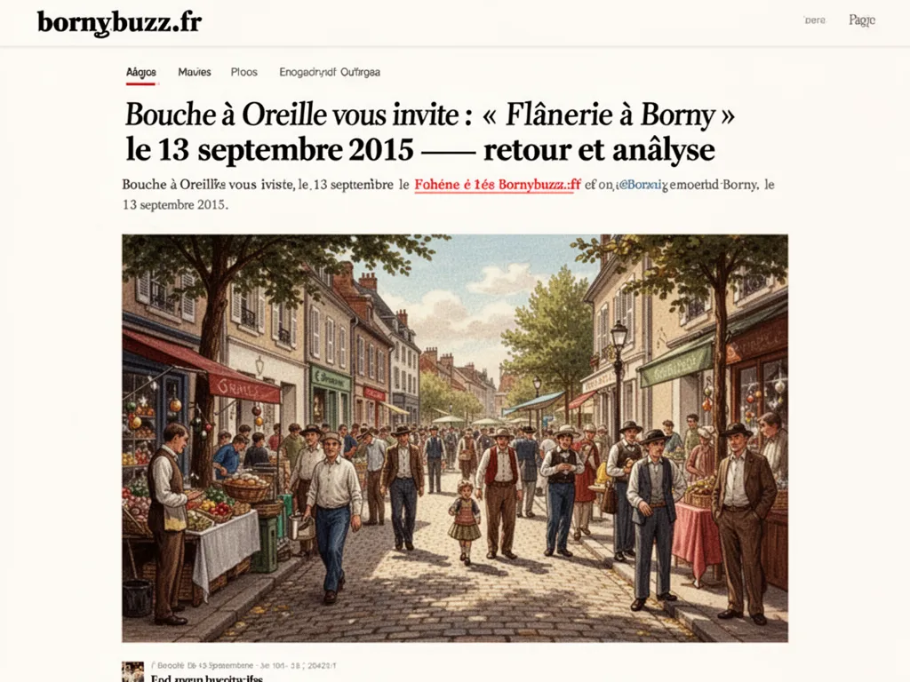 Bouche à Oreille vous invite : « Flânerie à Borny » le 13 septembre 2015 : retour et analyse