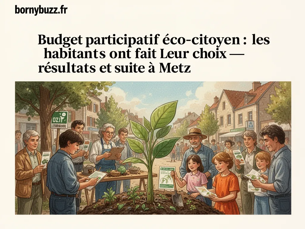 Budget participatif éco-citoyen : les habitants ont fait leur choix — résultats et suite à Metz