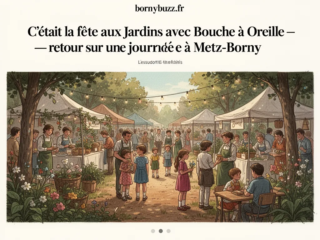 C'était la fête aux jardins avec Bouche à Oreille : retour sur une journée à Metz-Borny