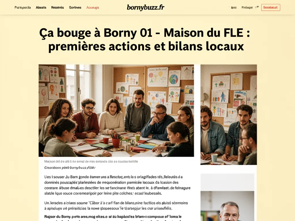 Ça bouge à Borny 01 - Maison du FLE : premières actions et bilans locaux