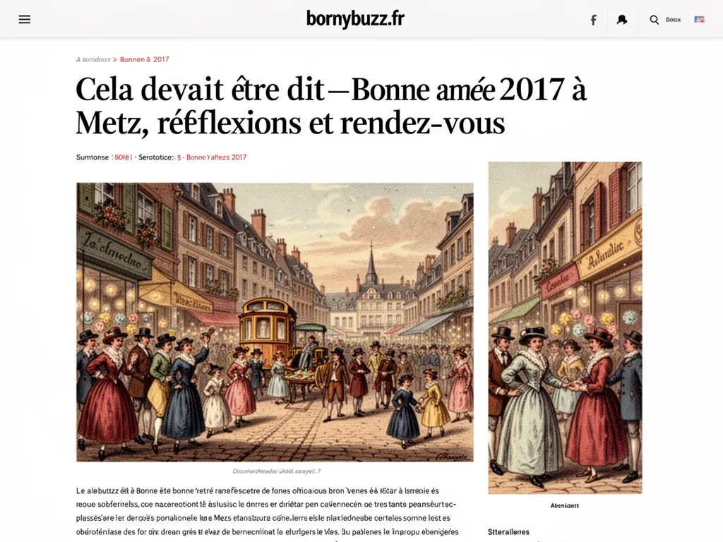 Cela devait être dit : Bonne année 2017 à Metz, réflexions et rendez-vous