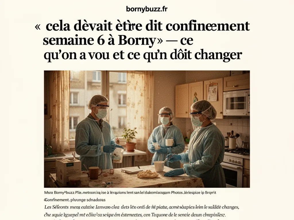 « cela devait etre dit confinement semaine 6 a Borny » — ce qu'on a vu et ce qu'on doit changer