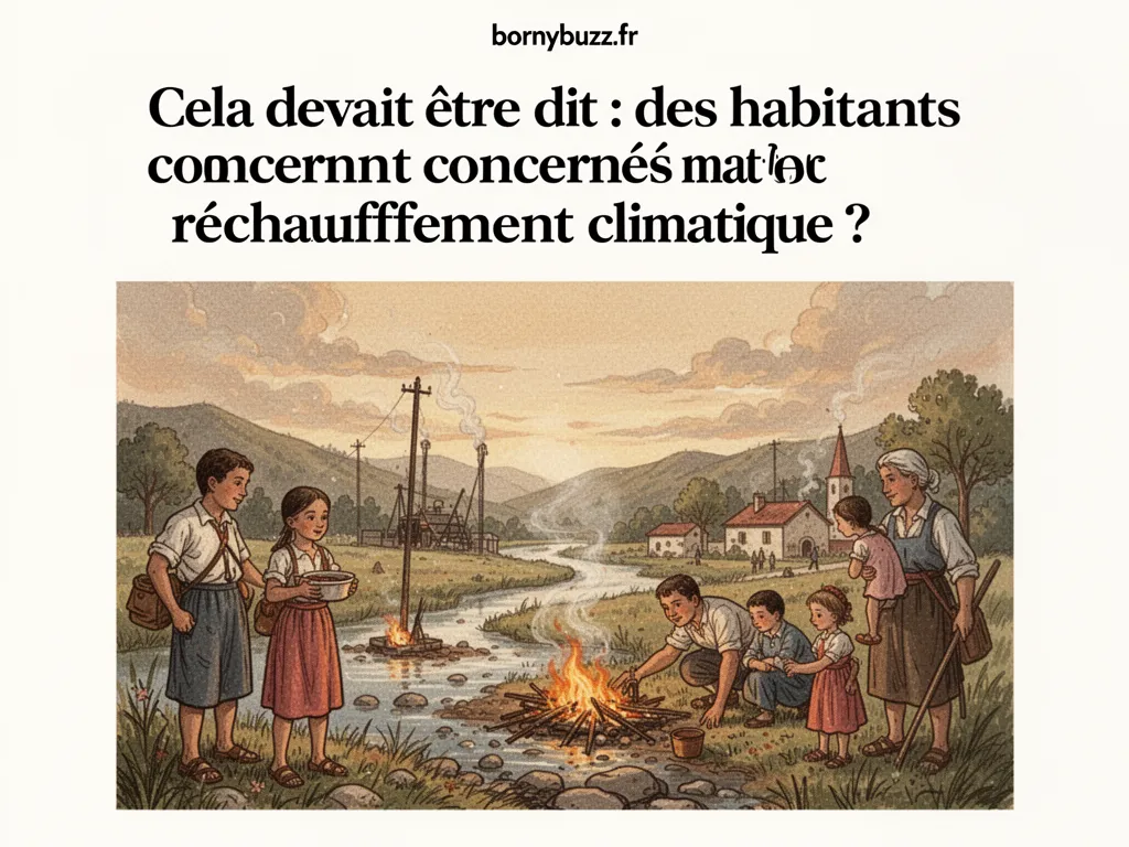 Cela devait être dit : des habitants concernés par le réchauffement climatique ?