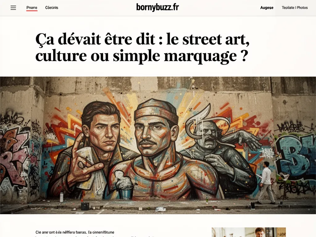 Ça devait être dit : le street art, culture ou simple marquage ?