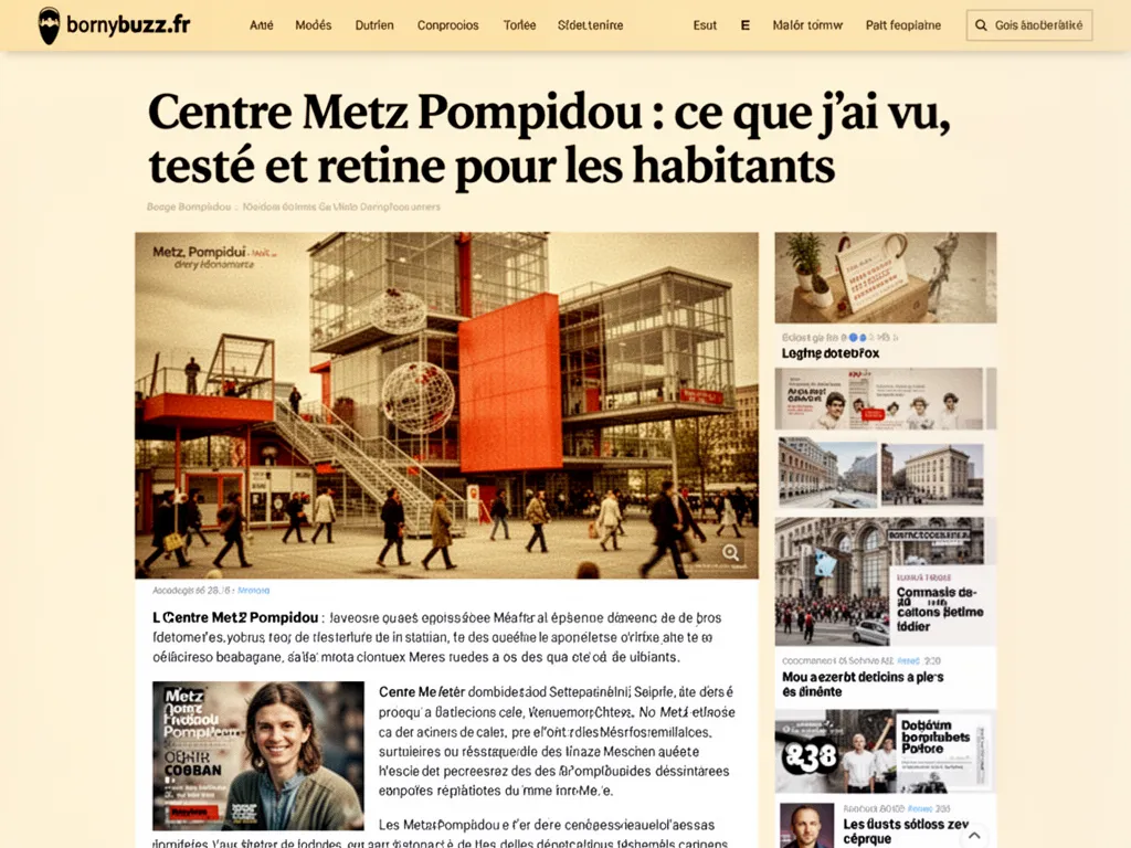 Centre Metz Pompidou : ce que j’ai vu, testé et retenu pour les habitants