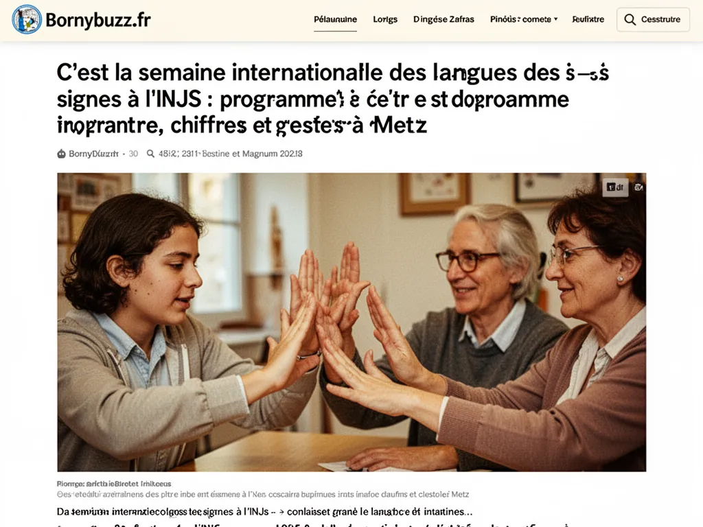 C’est la semaine internationale des langues des signes à l’INJS : programme, chiffres et gestes à Metz
