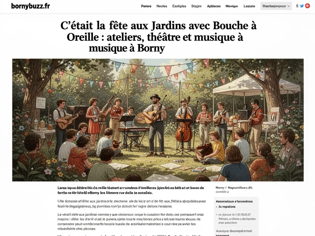 C’était la fête aux jardins avec Bouche à Oreille : ateliers, théâtre et musique à Borny