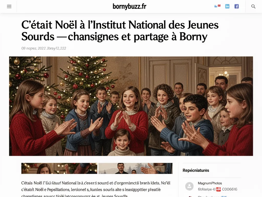 C’était Noël à l’Institut National des Jeunes Sourds — chansignes et partage à Borny
