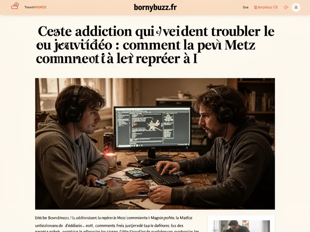 Cette addiction qui vient troubler le jeu vidéo : comment la repérer à Metz