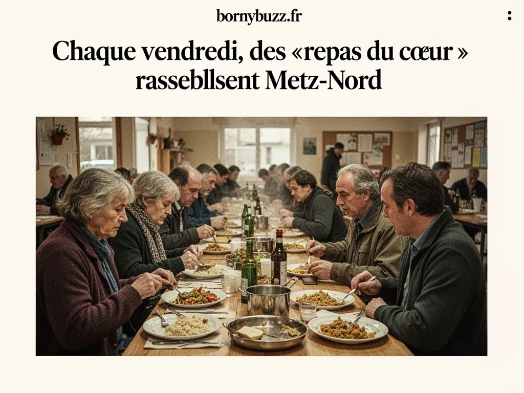 Chaque vendredi, des « repas du cœur » rassemblent Metz-Nord