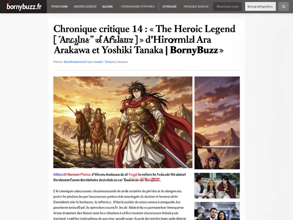Chronique critique 14 : « The Heroic Legend of Arslan » d’Hiromu Arakawa et Yoshiki Tanaka | BornyBuzz