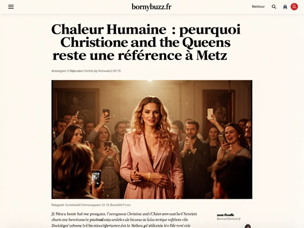 Chaleur Humaine : pourquoi Christine and the Queens reste une référence à Metz