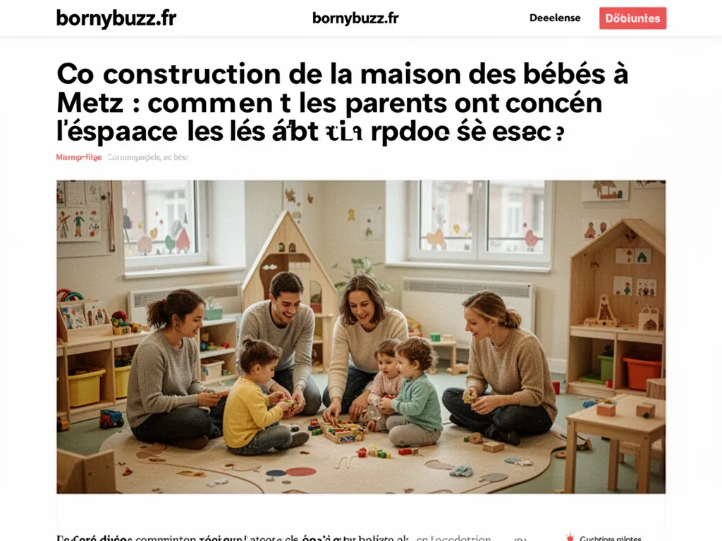 Co construction de la maison des bebes à Metz : comment les parents ont conçu l’espace