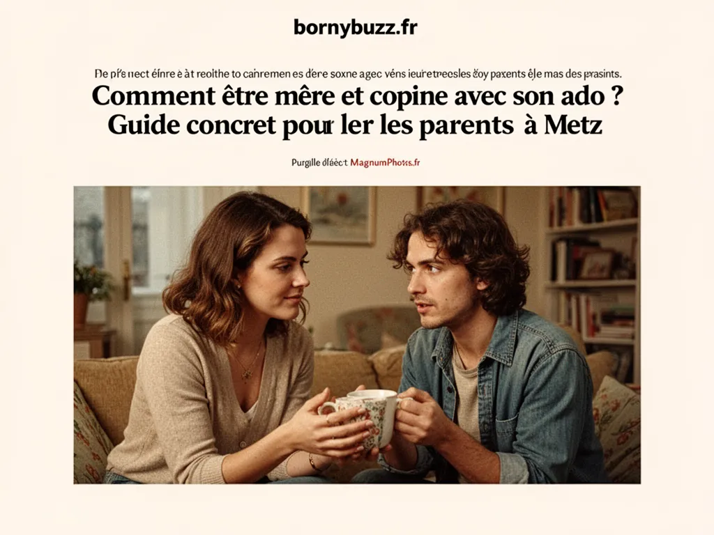 Comment être mère et copine avec son ado ? Guide concret pour les parents à Metz