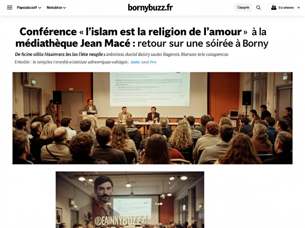 Conférence « l'islam est la religion de l'amour » à la médiathèque Jean Macé : retour sur une soirée à Borny