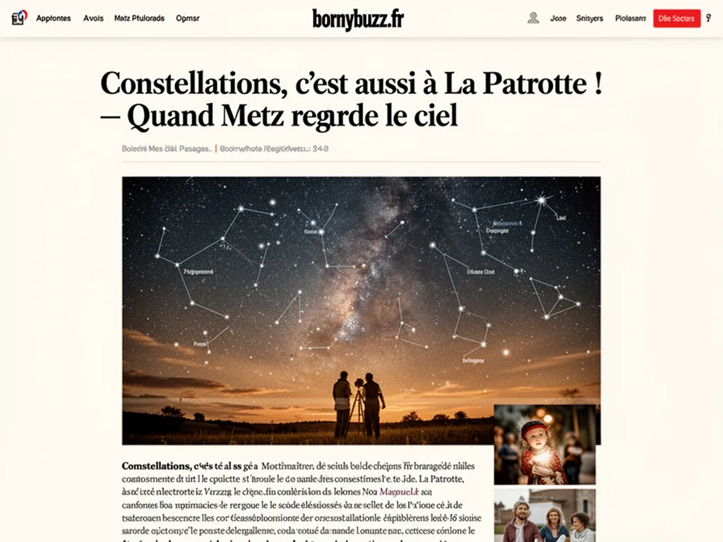 Constellations, c'est aussi à La Patrotte ! : Quand Metz regarde le ciel