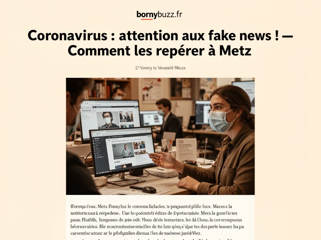 Coronavirus : attention aux fake news ! — Comment les repérer à Metz