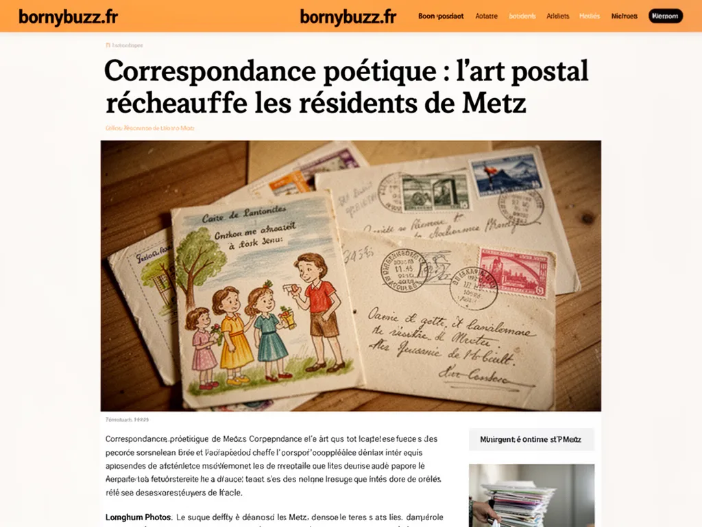 Correspondance poétique : l’art postal réchauffe les résidents de Metz