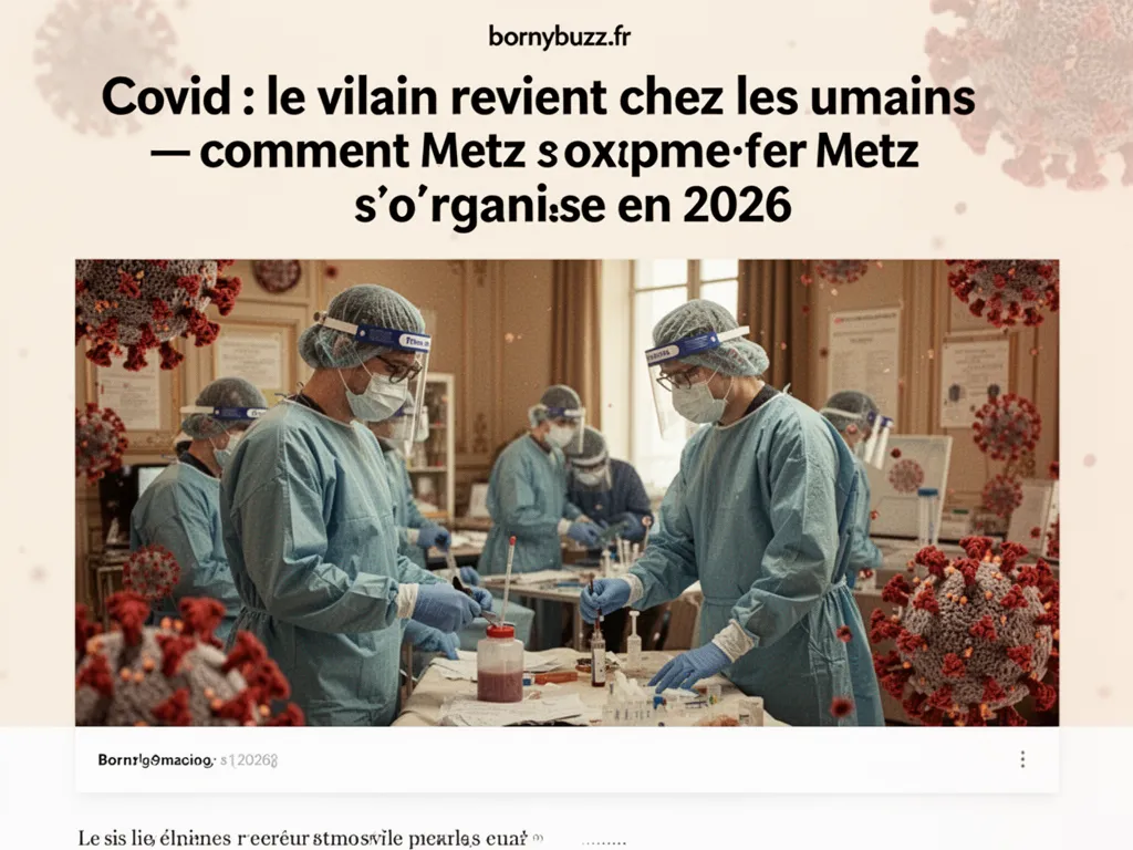 Covid : le vilain revient chez les humains — comment Metz s’organise en 2026