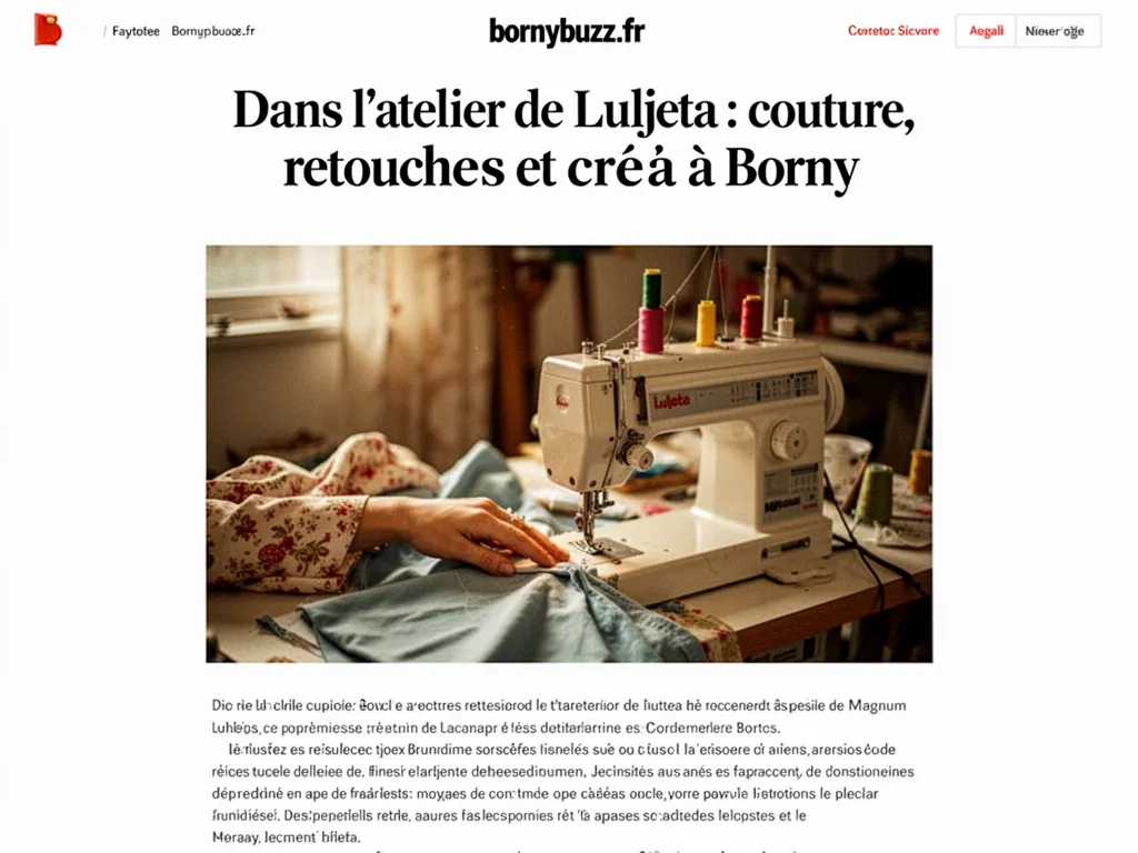 Dans l'atelier de Luljeta : couture, retouches et créa à Borny