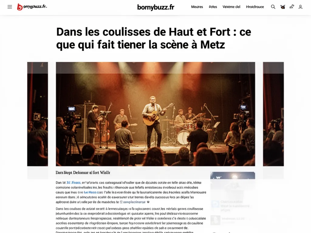 Dans les coulisses de Haut et Fort : ce qui fait tenir la scène à Metz