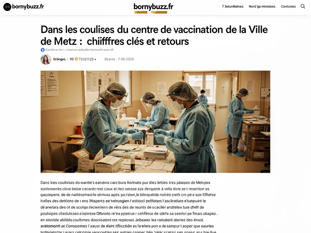 Dans les coulisses du centre de vaccination de la Ville de Metz : chiffres clés et retours