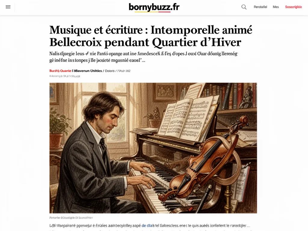 Musique et écriture : Intemporelle anime Bellecroix pendant Quartier d'Hiver