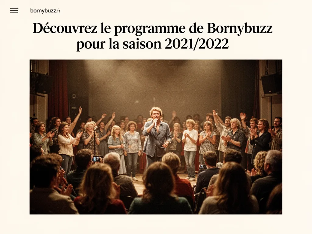 Découvrez le programme de Bornybuzz pour la saison 2021/2022