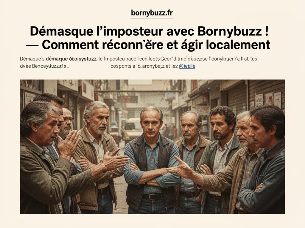 Démasque l'imposteur avec Bornybuzz ! — Comment reconnaître et agir localement