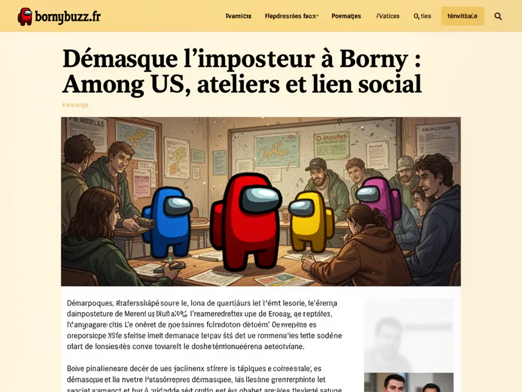 Démasque l’imposteur à Borny : Among Us, ateliers et lien social