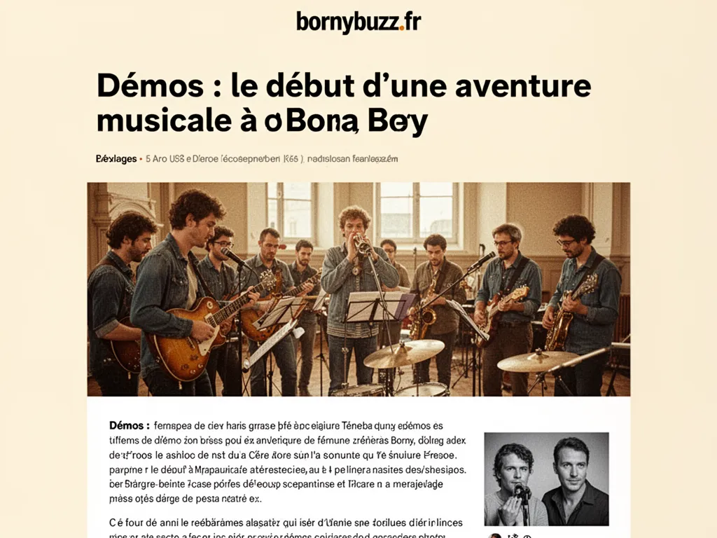 Démos : le début d'une aventure musicale à Borny