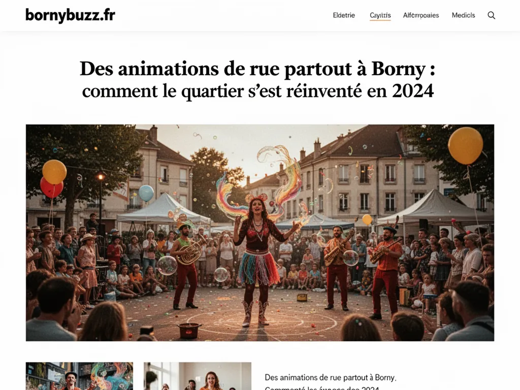 Des animations de rue partout à Borny : comment le quartier s'est réinventé en 2024