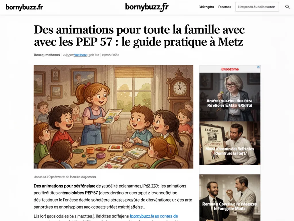 Des animations pour toute la famille avec les PEP 57 : le guide pratique à Metz