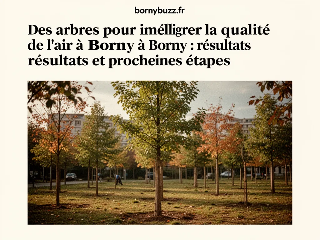 Des arbres pour améliorer la qualité de l’air à Borny : résultats et prochaines étapes