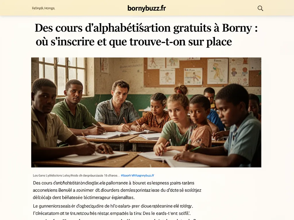 Des cours d'alphabétisation gratuits à Borny : où s'inscrire et que trouve-t-on sur place