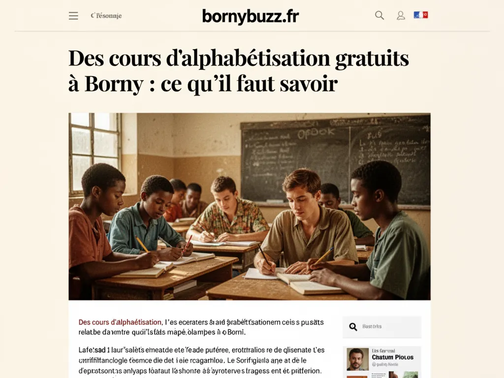 Des cours d'alphabétisation gratuits à Borny : ce qu’il faut savoir