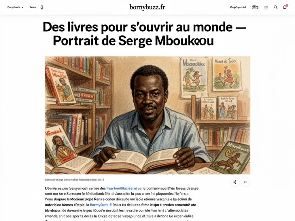 Des livres pour s'ouvrir au monde — Portrait de Serge Mboukou