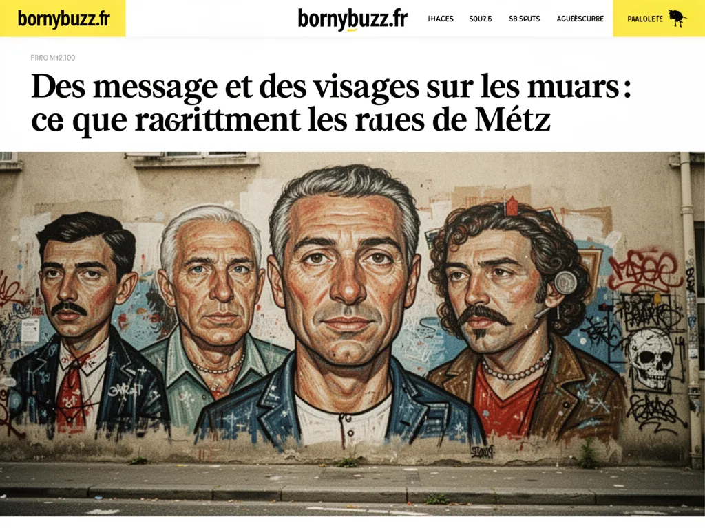 Des message et des visages sur les murs : ce que racontent les rues de Metz