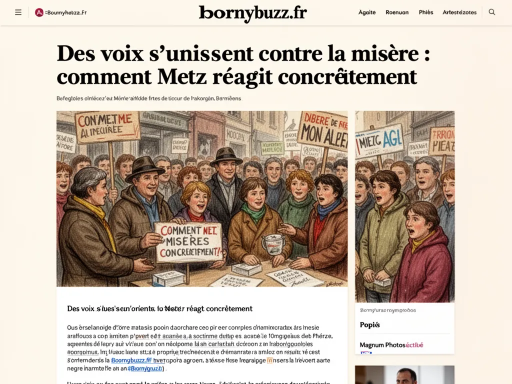 Des voix s’unissent contre la misère : comment Metz réagit concrètement