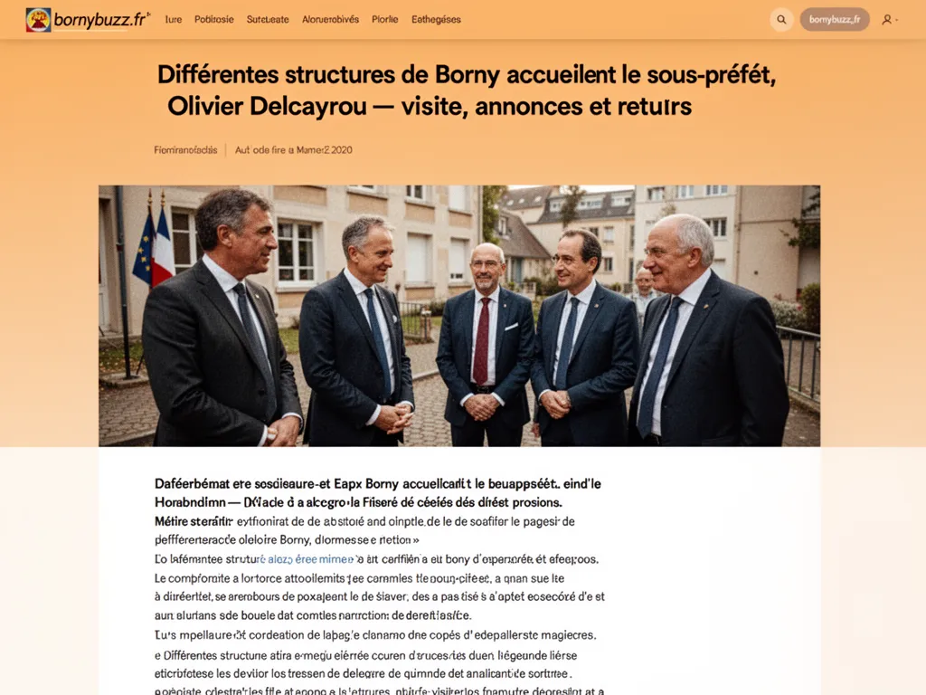 Différentes structures de Borny accueillent le sous-préfet, Olivier Delcayrou : visite, annonces et retours
