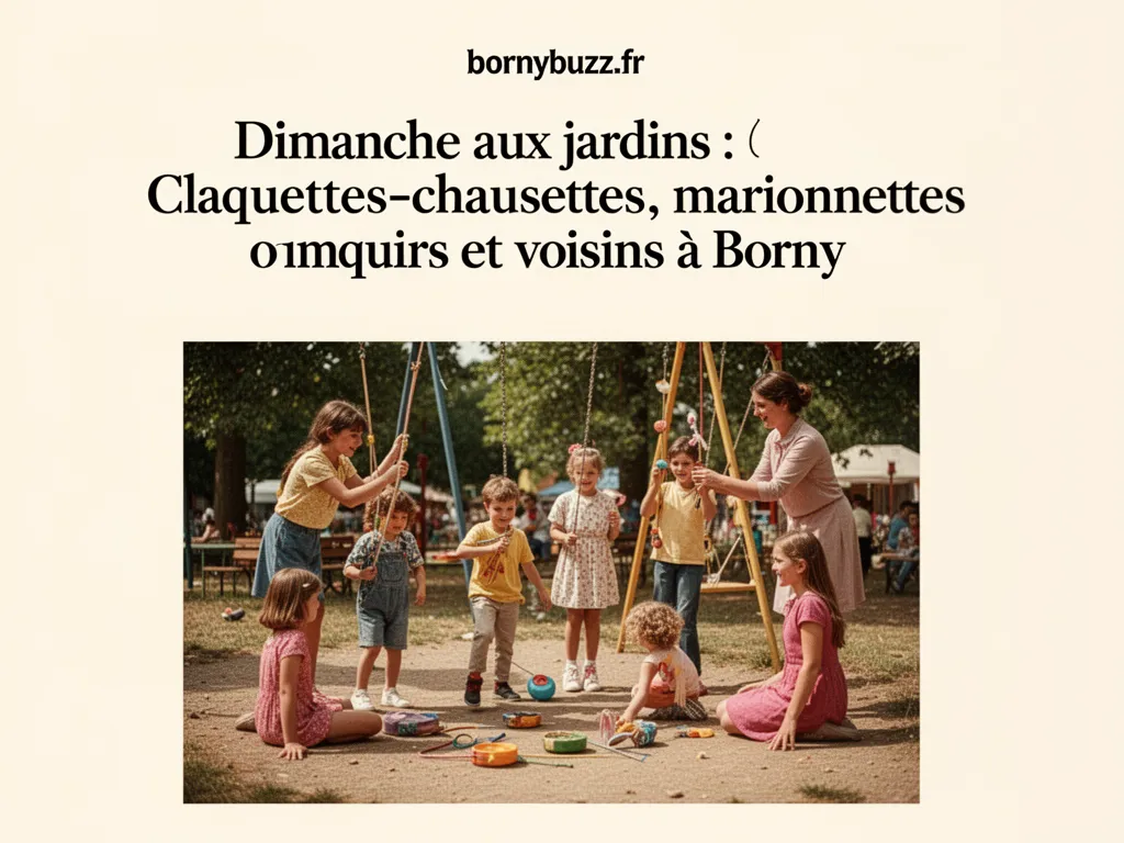 Dimanche aux jardins : Claquettes-chaussettes, marionnettes et voisins à Borny