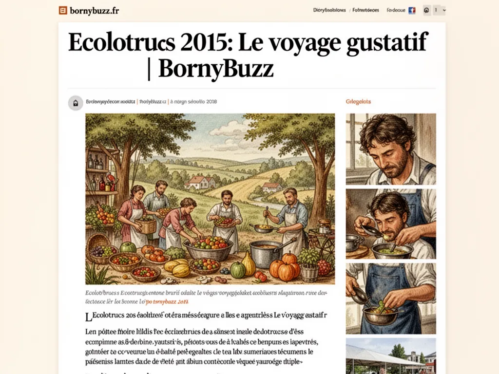 Ecolotrucs 2015: Le voyage gustatif | BornyBuzz