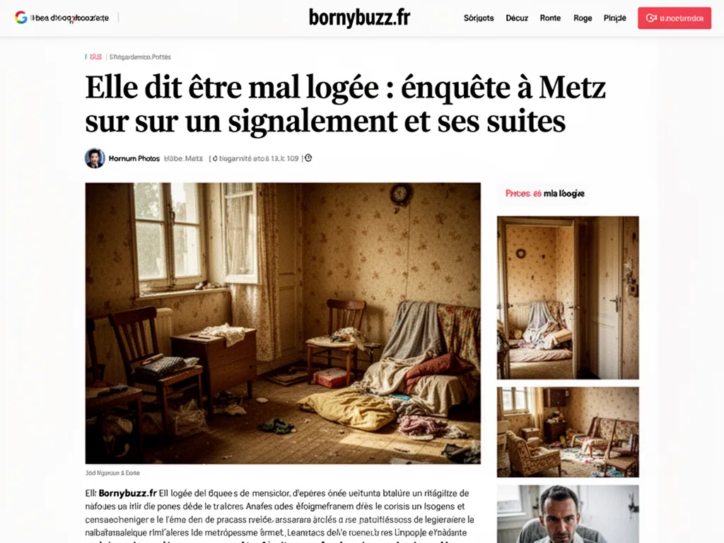 Elle dit être mal logée : enquête à Metz sur un signalement et ses suites