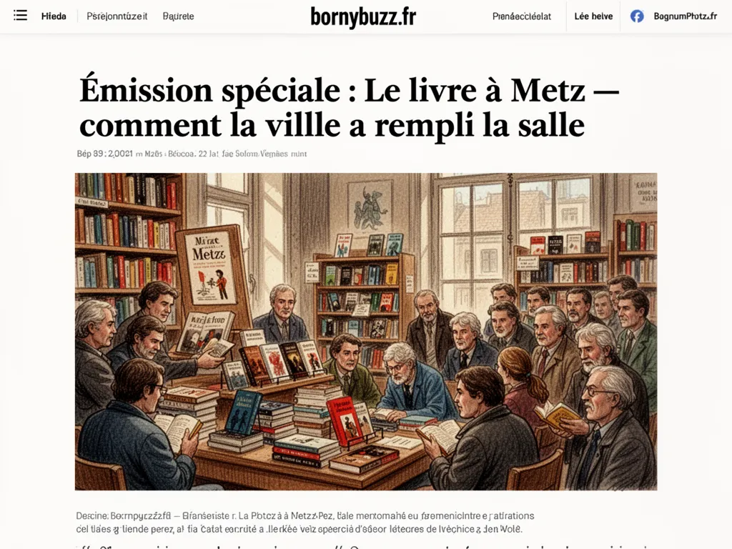 Émission spéciale : Le livre à Metz — comment la ville a rempli la salle