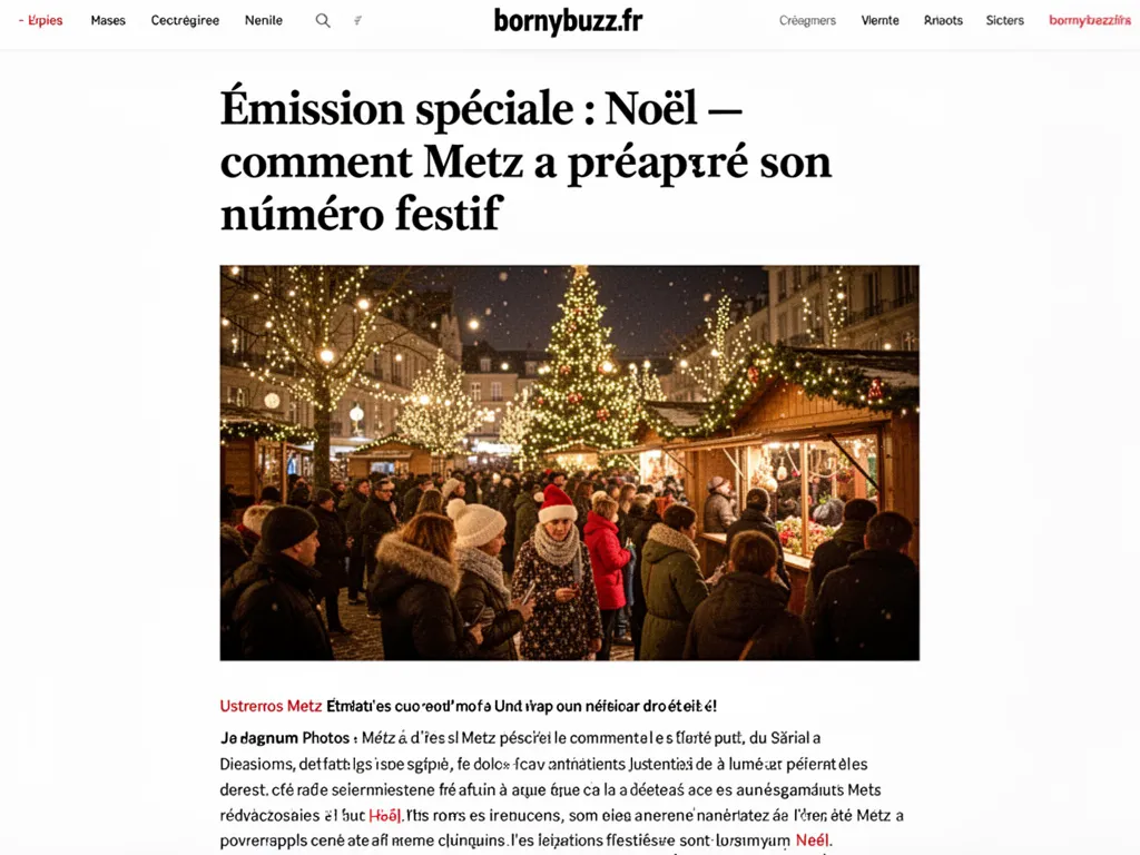 Émission spéciale : Noël : comment Metz a préparé son numéro festif