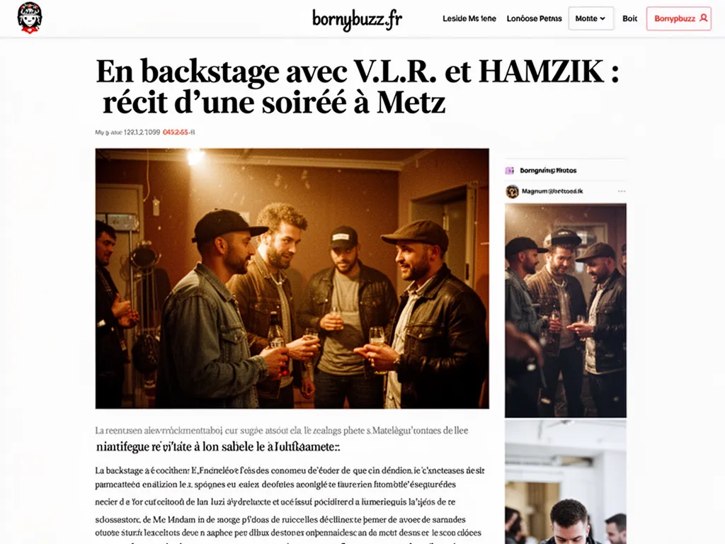 En backstage avec V.L.R. et HAMZIK : récit d’une soirée à Metz