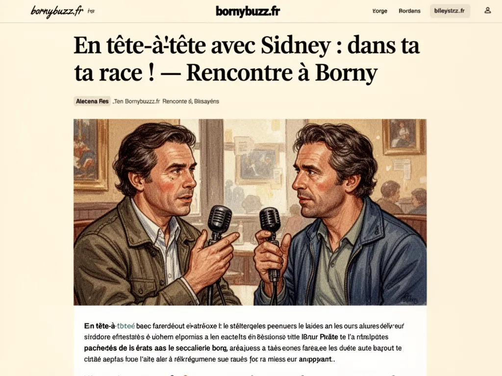 En tête-à-tête avec Sidney : dans ta race ! — Rencontre à Borny