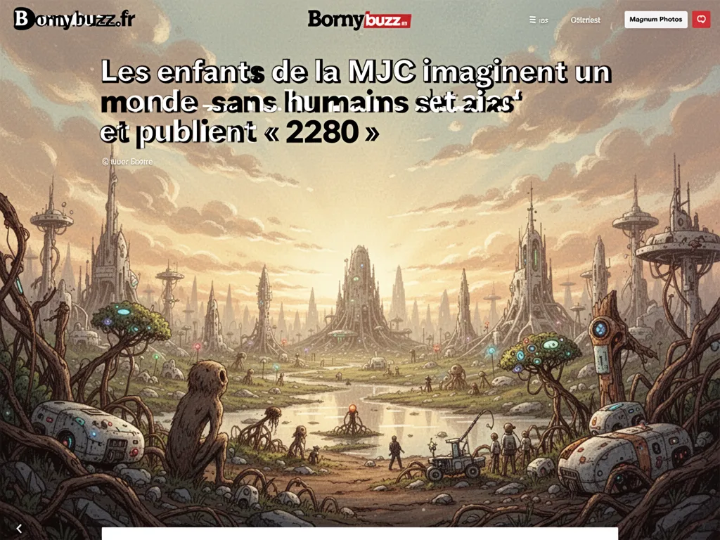 Les enfants de la MJC imaginent un monde sans humains et publient « 2280 »