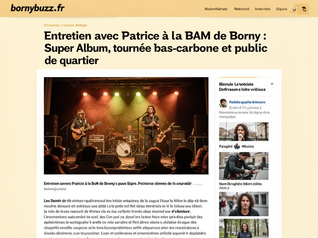 Entretien avec Patrice à la BAM de Borny : Super Album, tournée bas-carbone et public de quartier