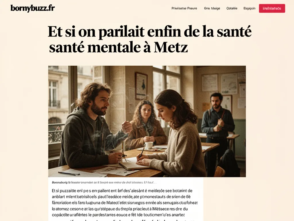 Et si on parlait enfin de la santé mentale à Metz